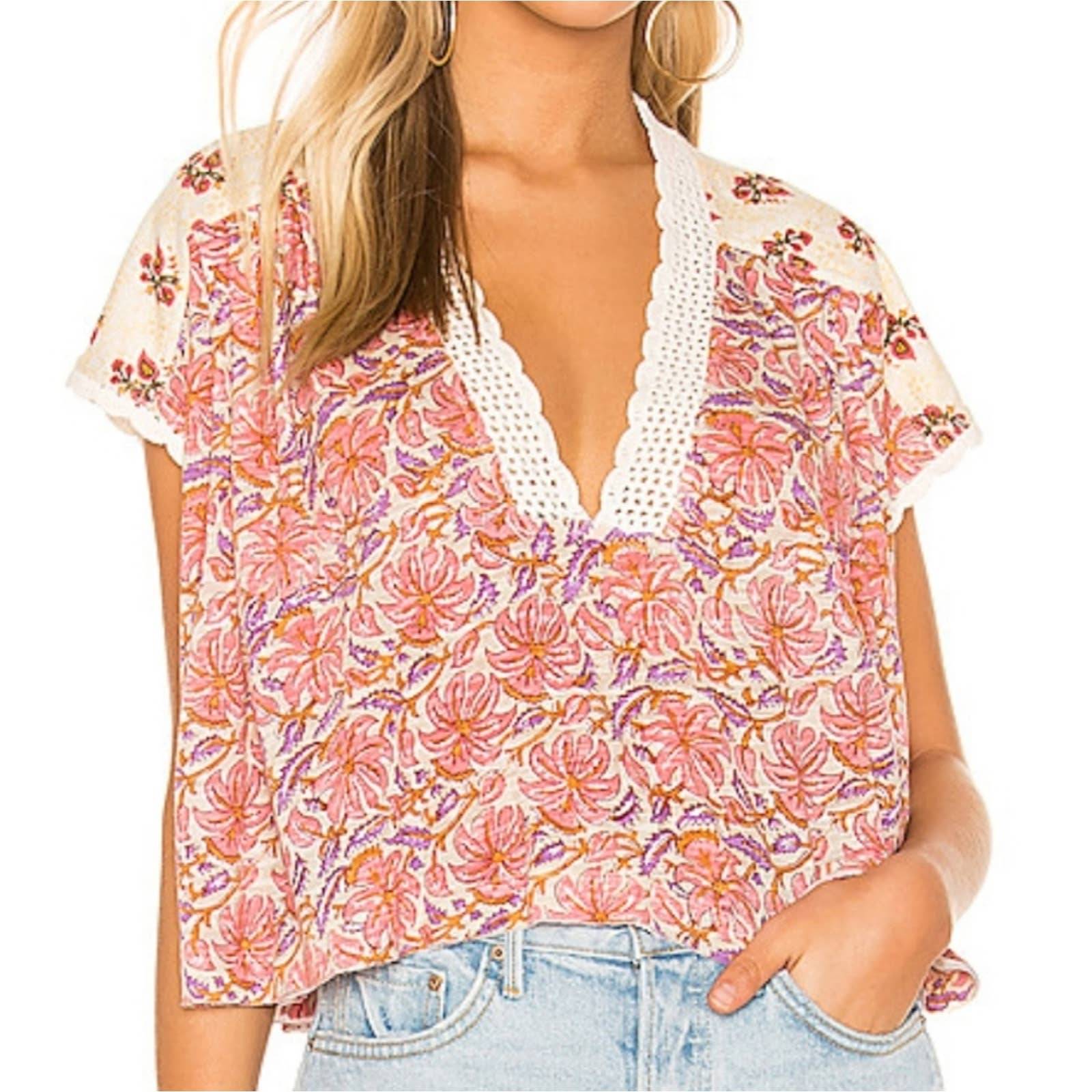 Details about Free People Leilani Floral Print Boxy Crop Crochet Top Small NEW NWOT Details about Free People Leilani Floral Print Boxy Crop Crochet Top Small NEW NWOT
